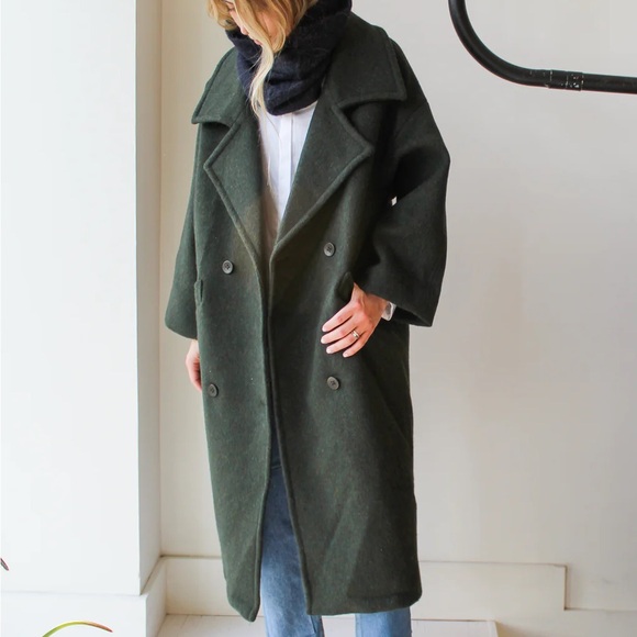 7115 by Szeki Oversized Wool Coat - Picture 16 of 16